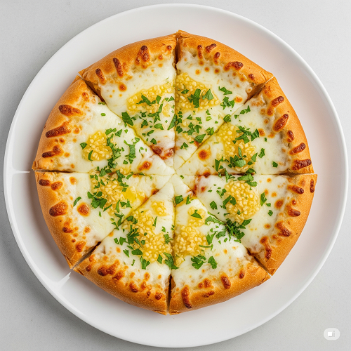 Garlic Bread Pizza With Cheese 